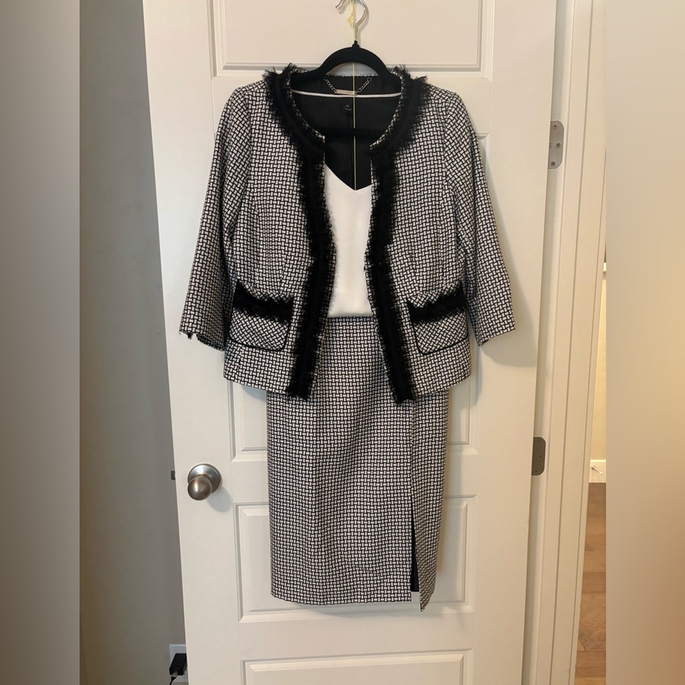 NWT White house black market blazer and pencil skirt set.